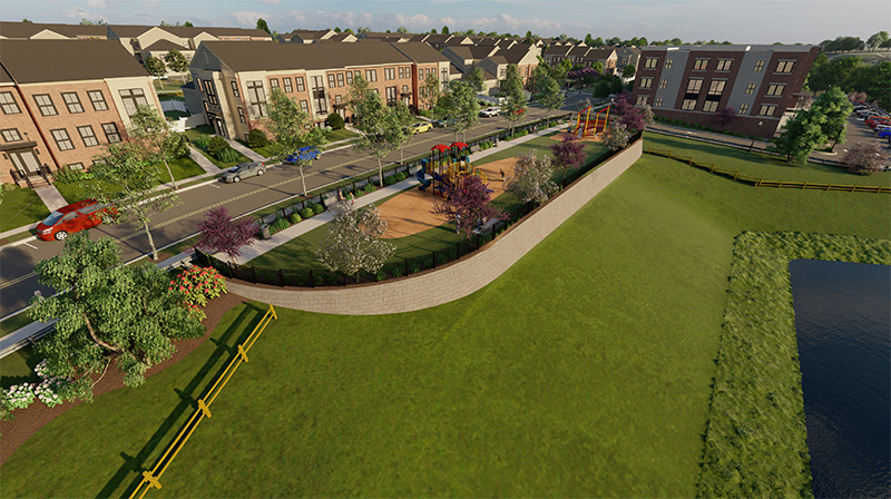 Residential townhome community