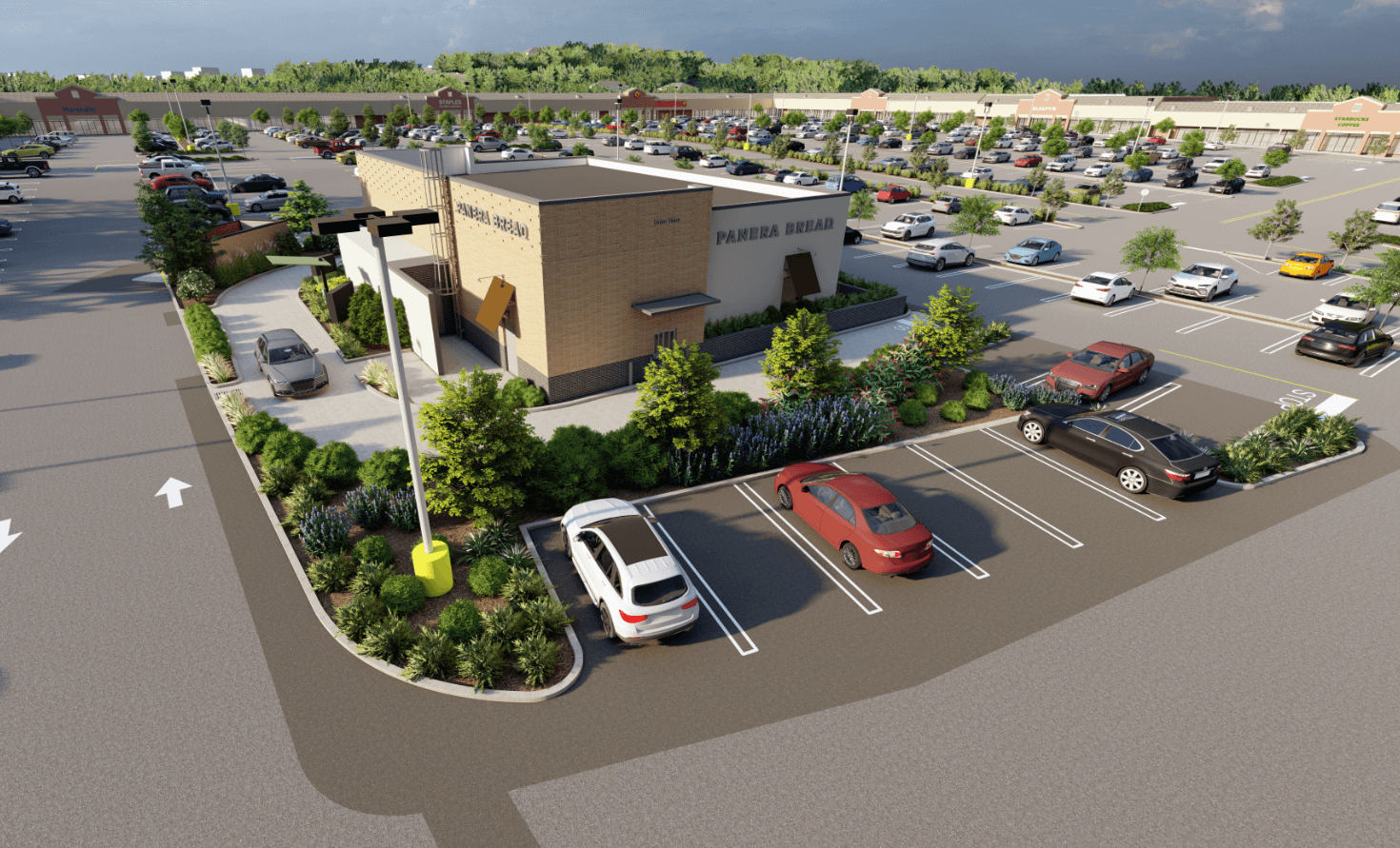 Panera Bread restaurant site in Chester, New Jersey