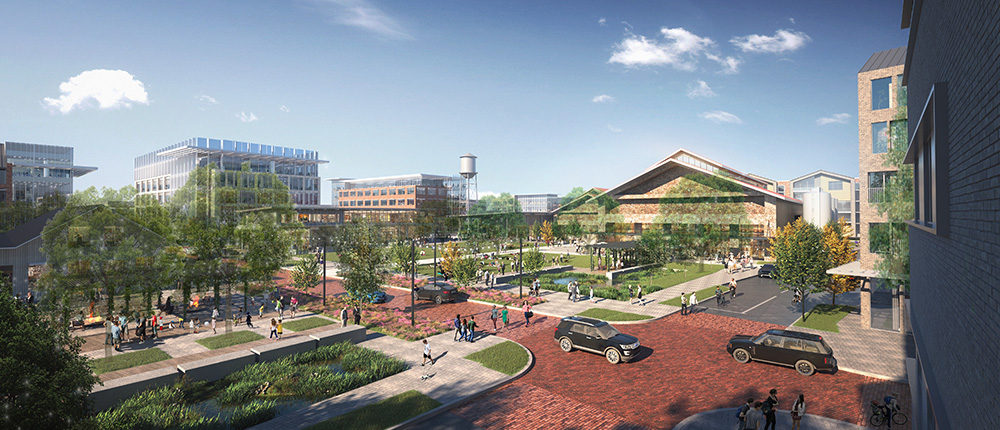 The Farm town center rendering in Allen, Texas