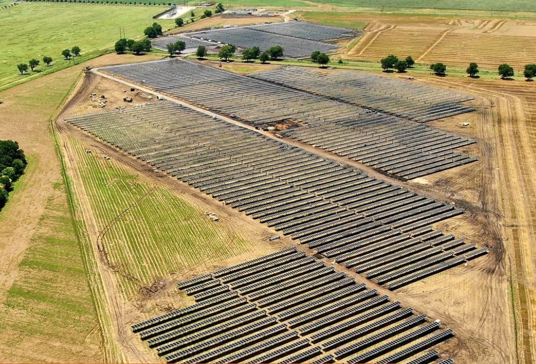 Utility-scale solar farm