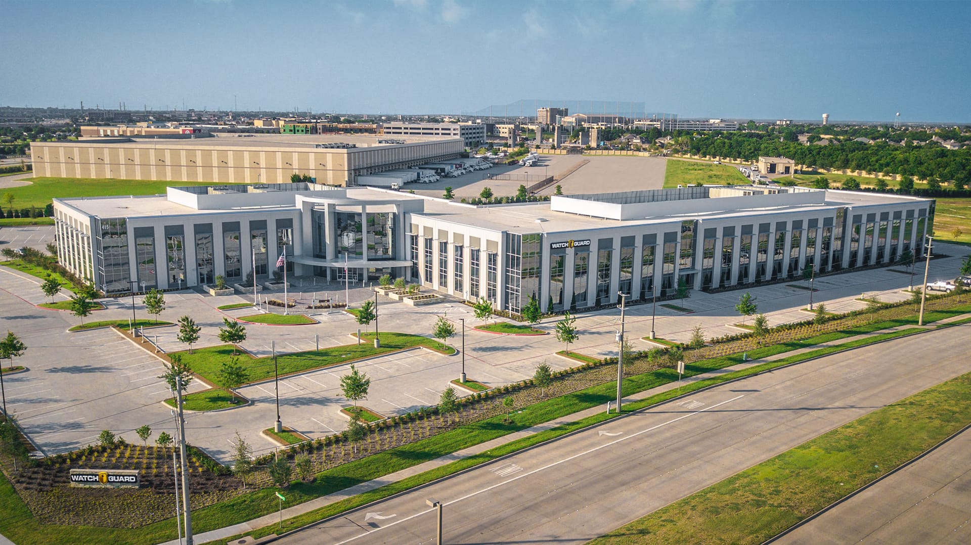 Industrial distribution building with truck courts (representative image)